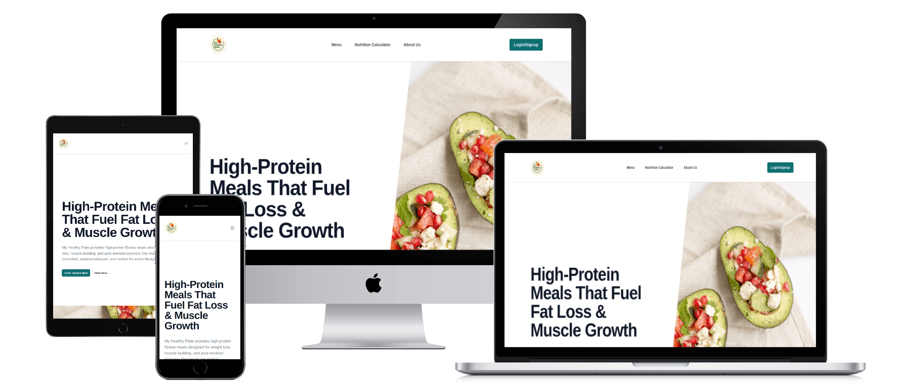 My Healthy Plate project screenshot
